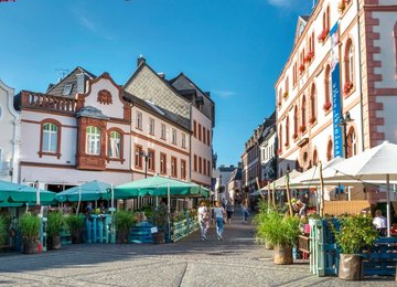 Blick auf den Schlossplatz in St. Wendel